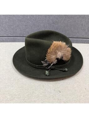 Vtg Fritz Gunzrodt Felt Original Robinsport Oktoberfest Hat Pins Germany 7 1/8